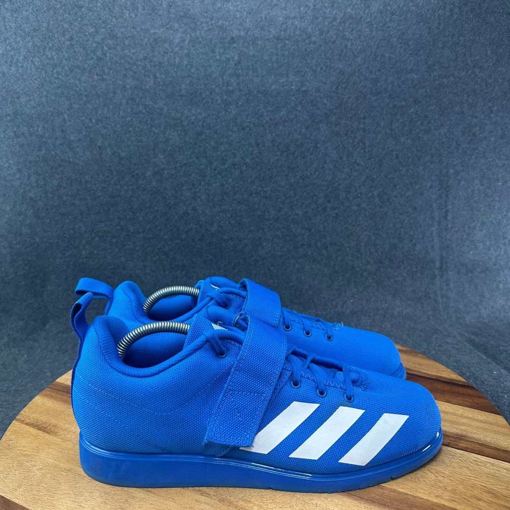 Adidas BC0345 Powerlift 4 Blue White Weightlifting Sneaker Shoes Mens 10.5
